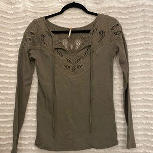 NWOT Free People Ribbed Top